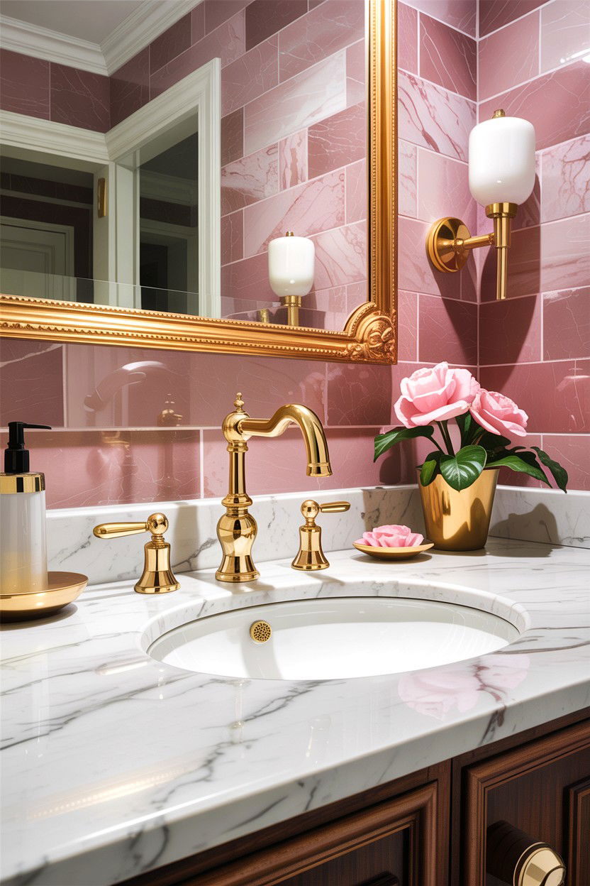 s Polished Brass Faucet - 30 bathroom decade style ideas