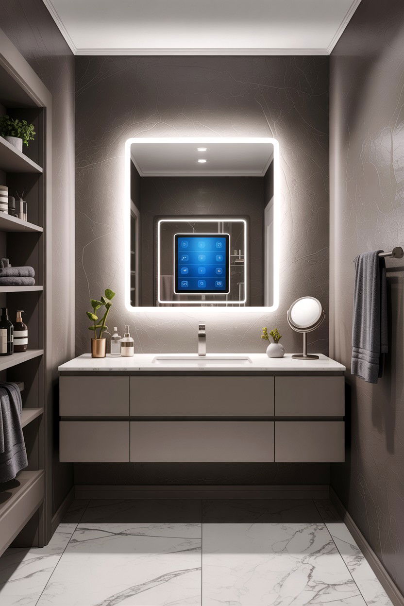 s Smart Mirror Technology - 30 bathroom decade style ideas