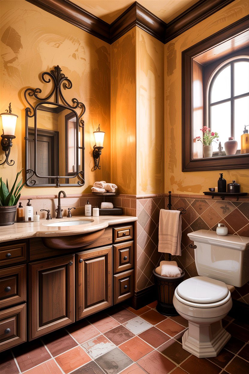 s Tuscan Style Bathroom - 30 bathroom decade style ideas