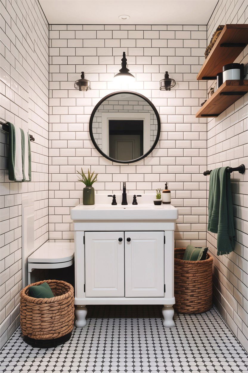 s White Subway Tile - 30 bathroom decade style ideas